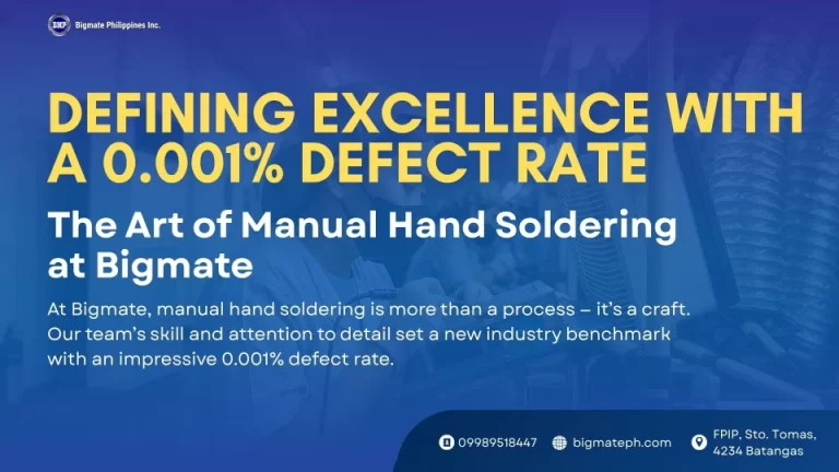 Defining Excellence with a 0.001% Defect Rate: the art of Manual hand soldering on bigmate