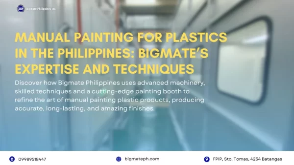 Manual Painting for Plastics in the Philippines: Bigmate’s Expertise and Techniques