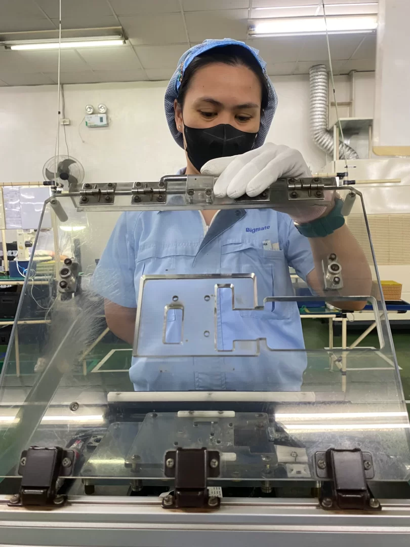 Inspection of pcb at Bigmate Philippines Inc