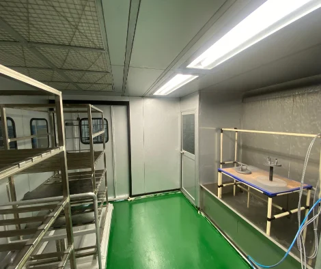 Inside Manual Painting Booth at Bigmate Philippines Inc