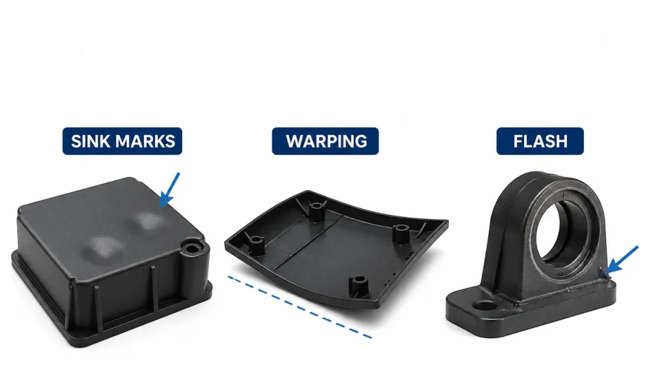 Injection molding defects