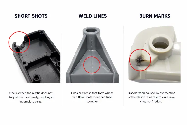 Common Plastic injection molding defects